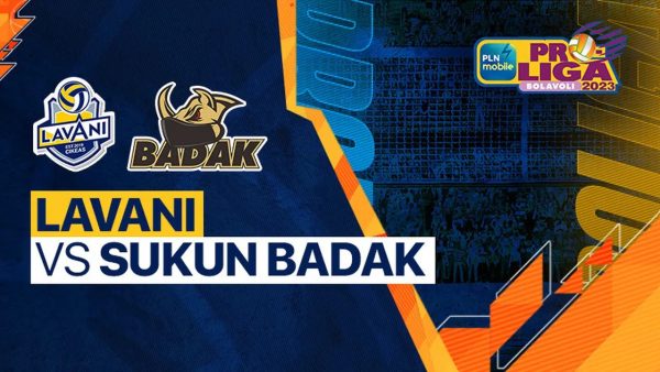 Pertandingan Voli Proliga antara LaVani vs Sukun Badak, Jum'at sore 17/5/2024 di GOR Tri Dharma, Gresik, Jawa Timur 